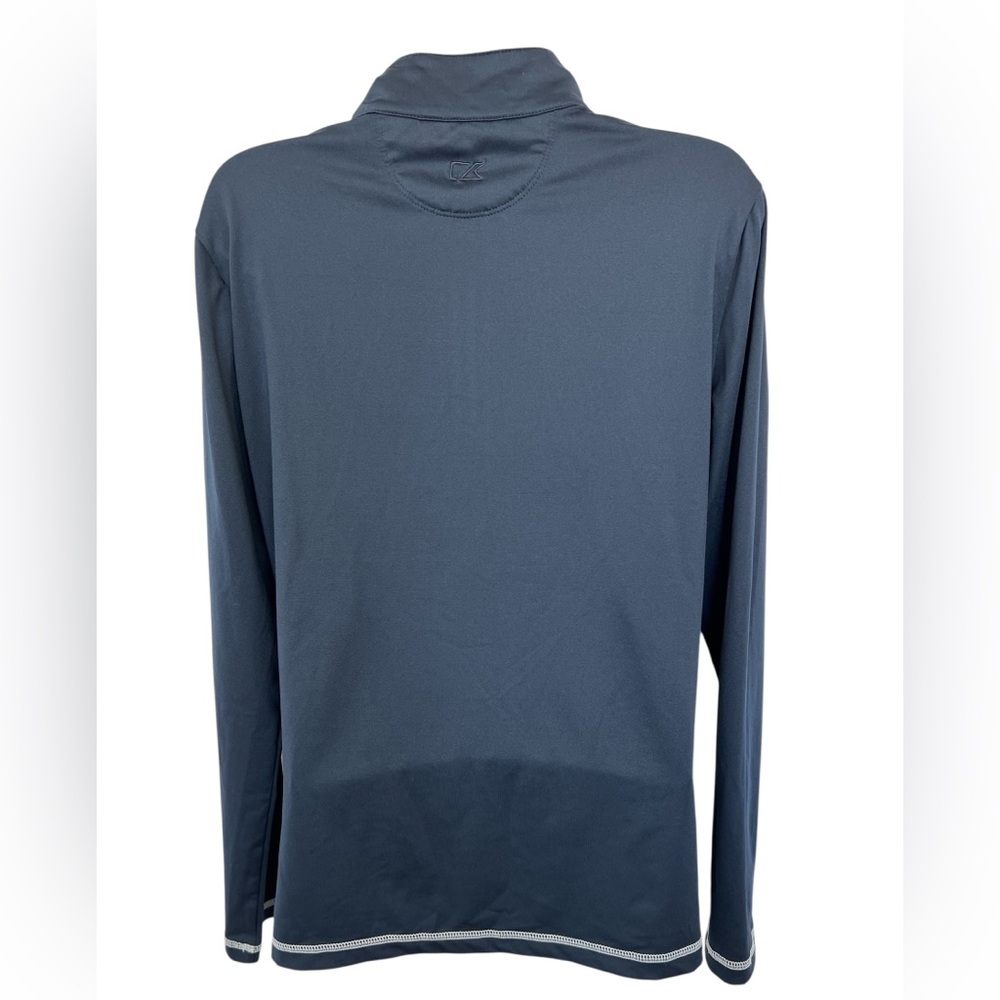 π EUC CUTTER & BUCK Seahawks Super Bowl XLIX 1/4 Zip Pullover | Blue | M - Picture 5 of 10